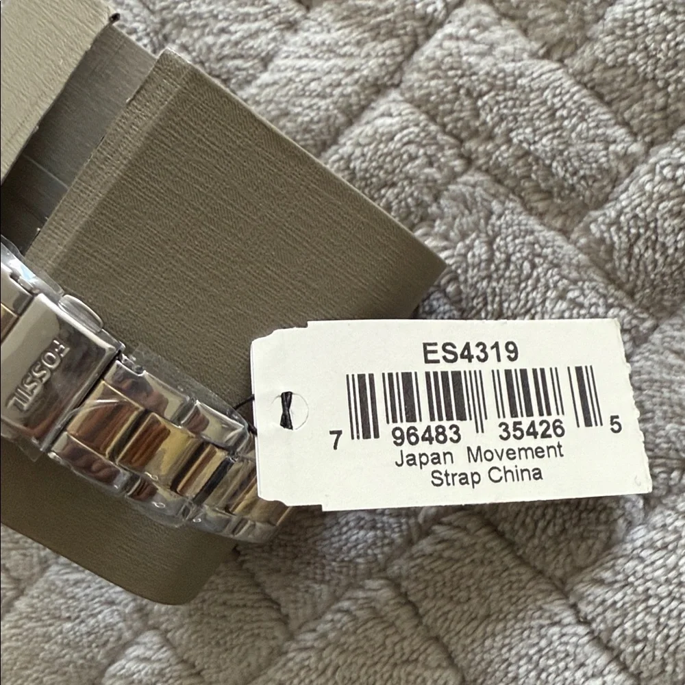 Fossil Scarlette Three-Hand Date Two-Tone Stainless Steel Watch.